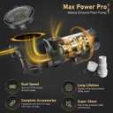 2HP Variable 2-Speed Pool Pump for Above Ground Pools, 115V, 5160 GPH, with 1.25" Hose Adapter & 1.5" Pipe Fittings, DoE/CEC Compliant