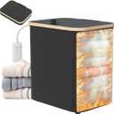 Towel Warmer for Bathroom,35L Foldable Towel Warmer Quick Heat Warming Tub Heating Detachable Bucket with Auto Shut Off, Electric Hot Towel for Spa,Blanket,Baby,Bathrobe Towels