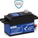 INJORA RC Digital Servo 14kg Low Profile Servo Metal Digital Core High Torque Servo for 1/10 1/12 RC Vehicles On-Road Touring Drift Car Helicopter Model
