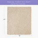 Bigacogo Chunky Knit Throw Blanket for Couch, 51x63 inches, 100% Hand Knitted with Thick Jumbo Chenille Yarn, Cozy Soft Large Rope Knot Cable Crochet Blankets for Sofa Bed Living Room, Beige, 51"x63" (Large Size Throw