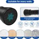 Shower Curtain Rod Adjustable Curtain Rods 30-64 Inch Black Shower Rod Curtain Rods no Drilling Expandable Tension Curtain Rod Spring Rod for Bathroom Closet Doorway Windows
