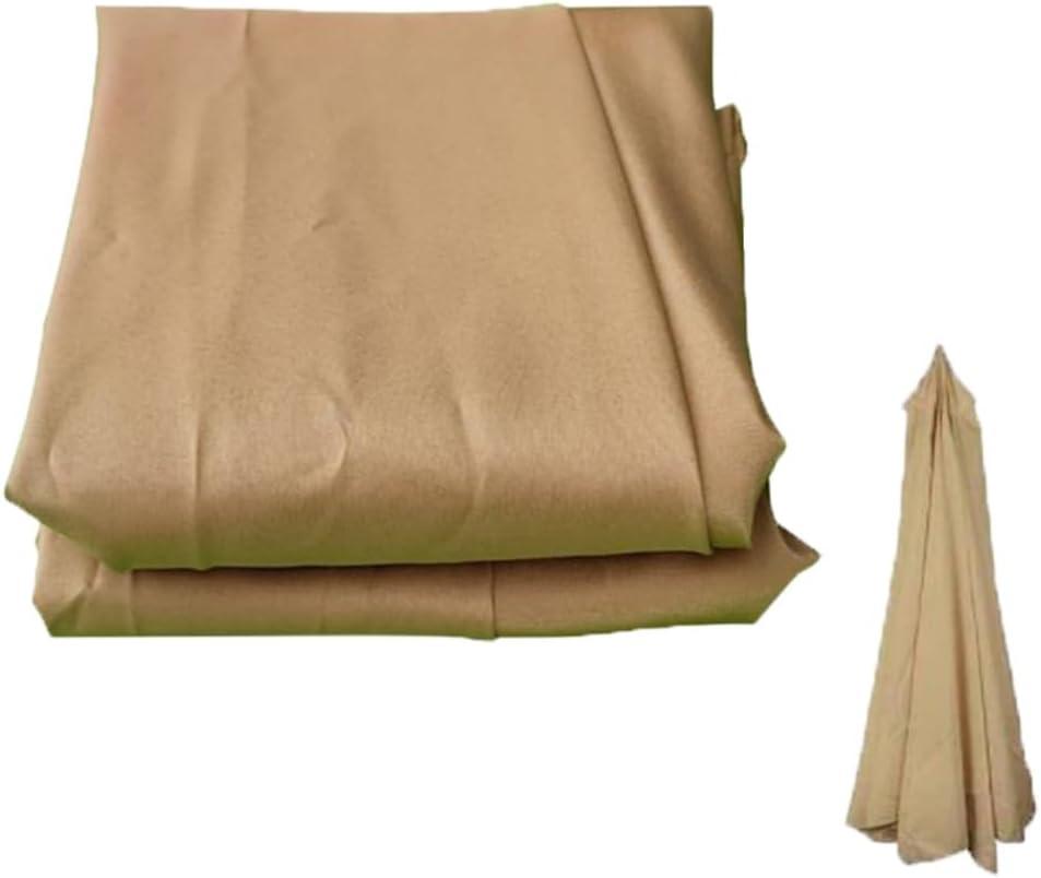 NILZA Replacement Parasol Top Cover, 10ft(3m) 6 Ribs 8 Ribs Patio Umbrella Canopy, Umbrella Replacement Fabric Canopy For Backyard Pool Beach Deck (Color : Khaki, Size : 3m/10ft-6 ribs)