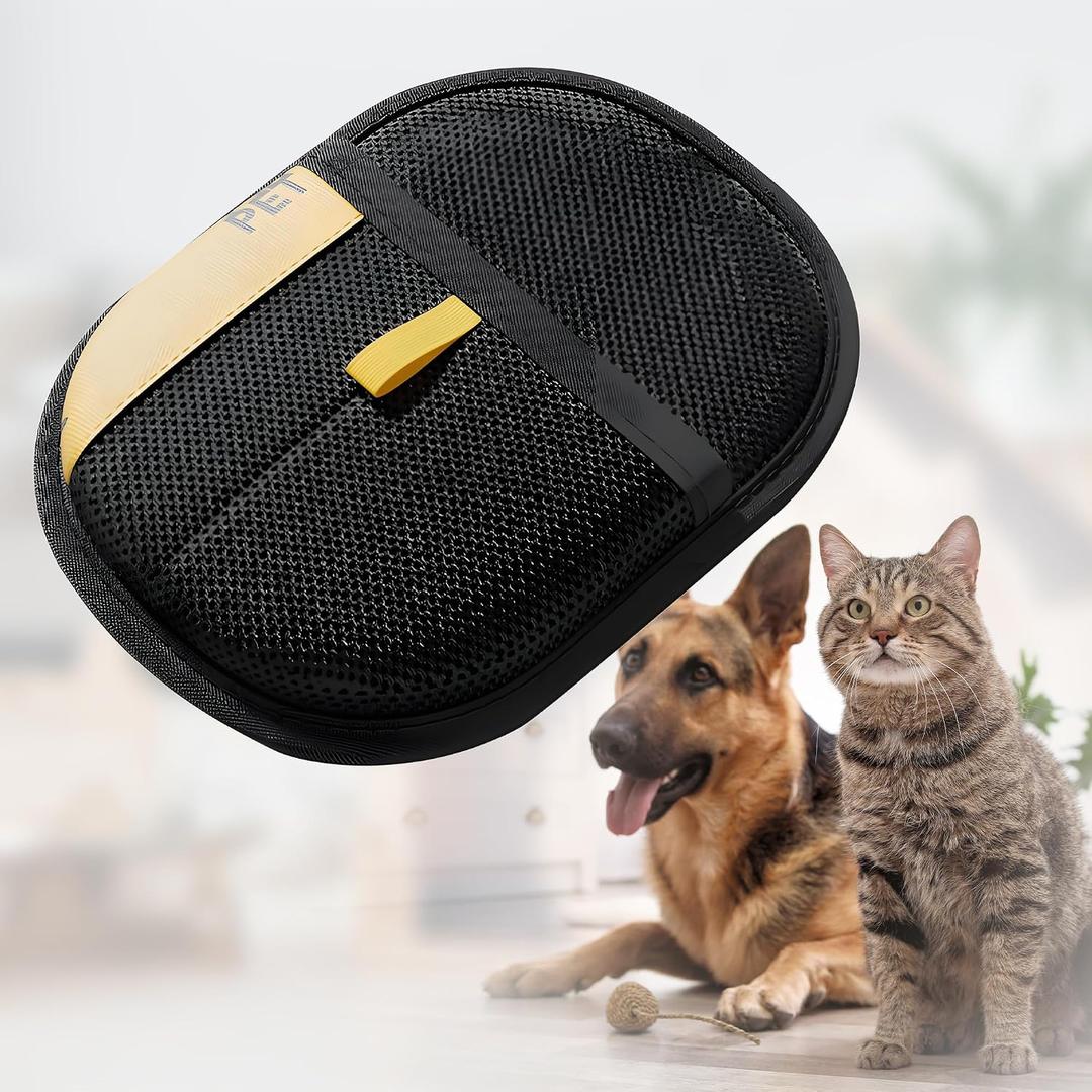 2 x Pet Hair Remover Gloves for Cats & Dogs, 2025 Newly Upgraded Electrostatic Pet Hair Removal Glove, Reusable Premium Mitt for Clothing,Couch, Furniture, Carpet, Car Seat, Curtain