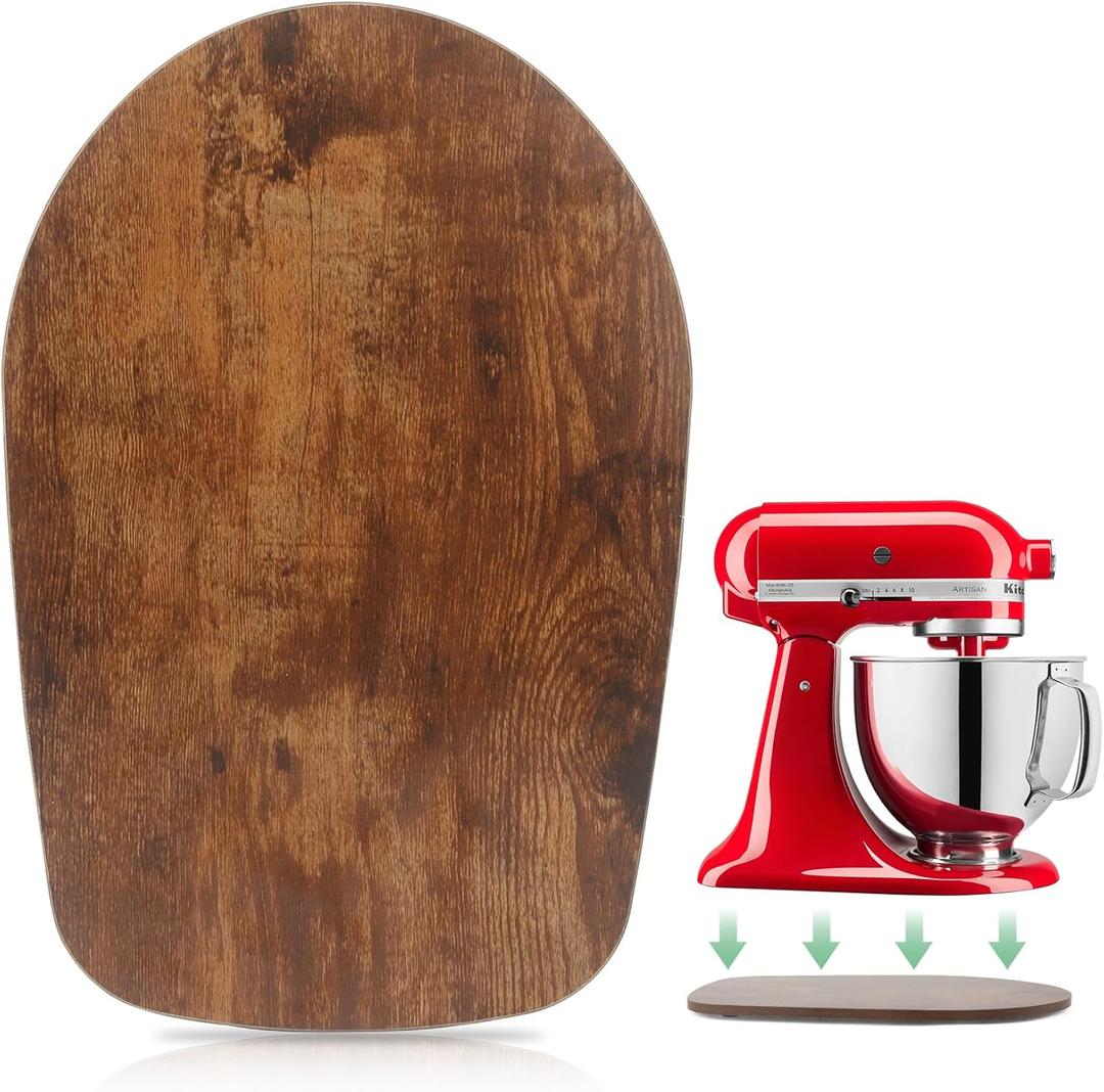 Compatible with Kitchen aid 4.5-5 Qt Mixer Slider - Appliance Slider for Tilt Head Kitchen aid Stand Mixer Artisan, Countertop Storage Mover Sliding Tray Accessories Attachments (4 .5-5 Qt - Brown)