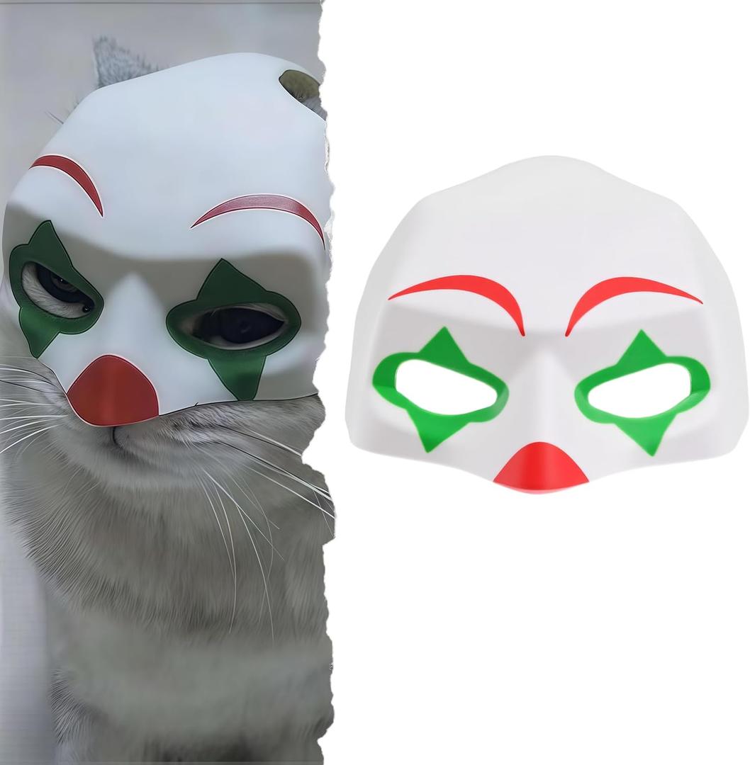 3 x Cat Mask, Cats Cosplay Hat, Cat Mask for Halloween Cosplay, Funny Kitty Costumes Accessorie (White)