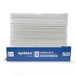 AprilAire 501 Replacement Filter for AprilAire 5000 Whole-House Air Purifier - MERV 15 Equivalent, 16x25x6 Air Filter (Pack of 2)