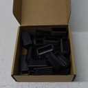 1 x 2 Inch Rectangle Plastic Plugs Tubing End Caps Black Plastic Rectangle Plugs Tubing Post End Cap for Tubing Chair Glide Inserts (24)(24 Pieces,1 x 2 Inch)