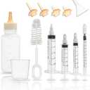 Puppy Kitten Bottle Feeding Kit, Newborn Baby Dog Cat Rabbit Feeding Bottles with Nipples Feeder Pet Nursing Kit