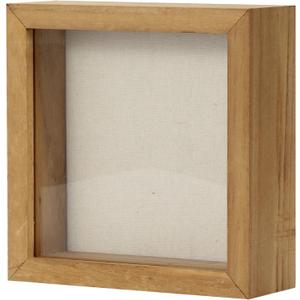 TJ.MOREE Shadow Box Frame 5 x 5 Shadowbox Display Case Picture Frame Memorabilia Wedding Bouquet Flowers Medals Military Photos Memory Box - Wood