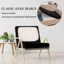 Outdoor Cushion Covers Set,8PCS Waterproof Patio Furniture Couch Seat Slipcovers, Replacement for Sofa Sectional Chair(CoverOnly) (Black)