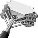 Grill Brush and Scraper, No Bristles Safety Barbecue Brush for Outdoor Barbecue Cleaning Stainless Steel Grill Brush for Grill Cleaning Barbecue Accessories Gift for Men (17inch-Coil)