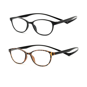 JM 2 Pack Magnetic Reading Glasses for Men Women, Hang Neck Blue Light Blocking Computer Readers Black & Tortoise +2.25