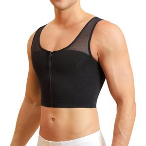 TAILONG Gynecomastia Compression Shirts for Men Chest Binder Vest Slimming Undershirt Shapewear Tank Top S 
