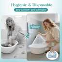 Pedi Guard Bath Liners 100 Count Disposable Pedicure Liners, Spa Footsie Clear Pedi Guard Bath Liners for Foot Bath Spa Massage Thick Elastic