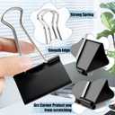 Extra Large Binder Clips 2.4 Inch(48 Pack), Upgrade Large Binding Clips Jumbo Paper Clips, Heavy Duty Big Clamps for Office and Home Supplies, Black