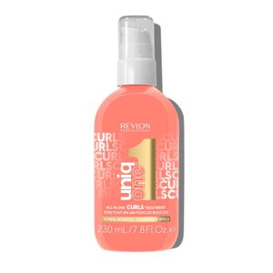 Revlon Professional UniqOne Curls Treatment, 10-in-1 Leave-In for Curly Hair, 96H Frizz Control, Deep Nourishment & Repair, Curl Definition, Heat Protection, Vegan, 7.8 fl oz