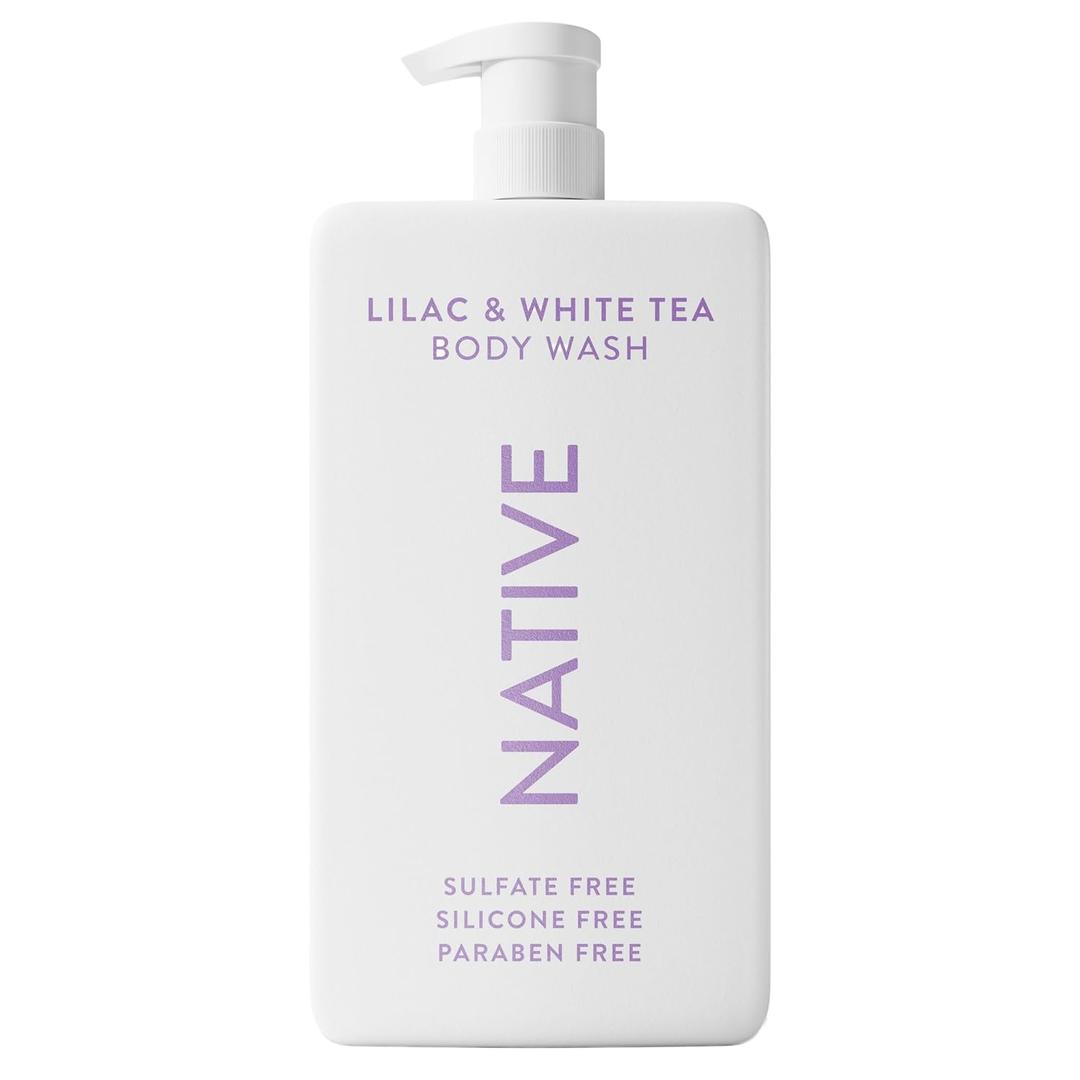 Native Sulfate Free Body Wash Contains Naturally Derived Ingredients | for Women & Men| Lilac & White Tea, 36 oz (36 Fl Oz (Pack of 1))