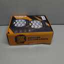 Auxbeam Cube-Z Series 4" Led Pods Lights with Amber Covers, 112W 12800LM Flood Spot Combo Offroad Driving Lights with DRL Turn Signal, Cube Ditch Light with DT Wiring Harness for Jeep ATV UTV, Pair