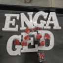 Engaged Decorations, Engaged Light Up Letters Sign with Rose Petals, Aluminum Balloons, Round Pearlescent Balloon, Double Sided Tape for Valentine's Day Wedding Romantic Party,  Size: 5.51"×6.29"