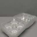 40 Pack 4-Compartment Clear Plastic Cupcake Boxes, 4-Cavity Cupcake Holders, Clear Cupcake Containers (20)