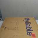 Folding Table 4 Foot Portable Heavy Duty Plastic Fold-in-Half Utility Table Small Indoor Outdoor Adjustable Height Folding with Carrying Handle, Camping and Party, Black