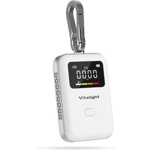 Carbon Monoxide Detector,Mini CO Detector for Travel, Air Quality Monitor,Stylish and Lightweight CO Monitor for Home Indoor/Outdoor