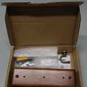 6.7" Wooden Key Holder for Wall, Decorative Key Rack with 3 Hooks (2 Pack Brown)