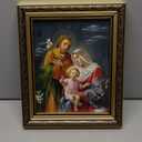 Gerffert Christian Wall Dcor Ornate Gold Framed Artwork, 11 x 13-Inch, Holy Family