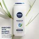 NIVEA MEN Sensitive 3-in-1 Body Wash, Mulitpack, 16.9 FL OZ 3-in-1 Face, Hair and Body Wash for Men with Sensitive Skin, Bamboo Extract, Soap Free, Dermatologically Tested, 1pk