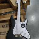 Fender Squier Debut Series Stratocaster Electric Guitar Kit, Beginner Guitar Kit, with Padded Gig Bag, Frontman 10G Amp, Strap, and More, Includes Free Lessons, Black