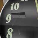 JoFomp Glow in The Dark Clock, 12 Inch Modern Silent Non Ticking Wall Clocks Battery Operated, Night Light Wall Clock for Living Room Decor, Wall Clock Decorative for Kitchen Bedroom
