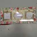 Laraine Christmas Tree Ornaments 3 Pieces  Decorative Hanging 2025 Pendant with 2.5 Picture Frame Insert Pet Holiday Keepsake Gift (Gold (2025))