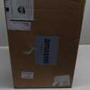 Round End Table with Marble Top  Modern Home Decor Accent for Living Room, Bedroom, or Small Spaces  Slim Metal Frame Bedside Table for Drinks, Plants, or Lamps  24"x10", White & Gold