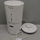 Automatic Cat Feeder for 2 Cats,6 Meals/Day,12 Portions/Meal,Dual Power Double Bowls,Dry Pet Food Autofeeder,10S Voice Record,Flexible Programmable Schedule Timer(White,Stainless Dual Bowls)