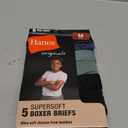 boys Hanes Originals Ultimate Supersoft Boys' Boxer Brief Underwear, Assorted, 5-pack (Medium, Green/Blue/Black)