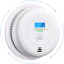 X-Sense Smoke and Carbon Monoxide Detector Combo, Wireless Interconnected Combination Smoke and Carbon Monoxide Detector with LCD Display & 10-Year Battery, RF Interconnected Model, 1-Pack
