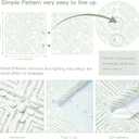 3 x Ismoon Green Peel and Stick Wallpaper Boho Geometric Contact Paper 17.3"x78.7" Sage Green Modern Removable Wall Paper for Kitchen Cabinet Self Adhesive Wallpaper Bathroom Waterpoof Decor Vinyl