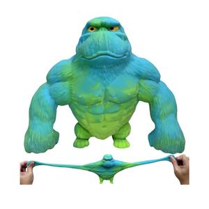 Super Stretchy Gorilla Fidget Toy (Blue-Green) Stretchy Monkey - Funny, Squishy & Perfect to Squeeze for Stress Relief - Ideal Gift for Kids