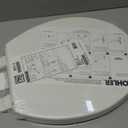 KOHLER 20111-0 Brevia, Slow Close Toilet Seat, Round Toilet Seat, Grip-Tight Bumpers Quick-Attach Hardware, White