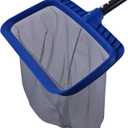 POOLAZA Pool Skimmer Net, Larger Capacity Pool Net Skimmer with Durable Deep Net, Sturdy Frame Pool Nets for Cleaning Effortlessly, High-Efficiency Pool Leaf Net with Easy Scoop Edges (Navy Blue)