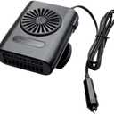 MACHSWON Portable Car Heater, 200W Windshield Defroster Heater Compatible with most vehicles of 12V DC eletric system and cigarette charger port, 1 pc (Black)