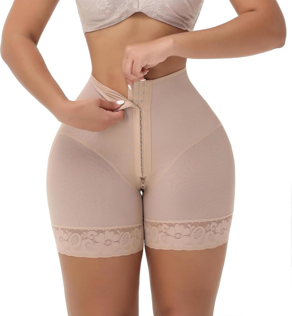 SHAPSHE Tummy Control Shapewear Shorts Butt Lifting Panties Compression Underwear Women Curvy Faja Colombianas Moldeadoras (Small, Tan)
