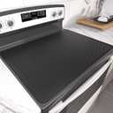 Stove Top Cover for Electric Stove- Range Covers for Electric Stove,Silicone XXL Dish Drying Mat, Glass Cooktop Covers, Flat RV Range top Mats (Black, 28"x20")