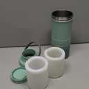 Momcozy 22oz Portable Breast Milk Cooler for Outdoor, Life Saver with 360 Total Cooling for 24 Hours, Larger Capacity Travel Breastmilk Chiller with 2pcs Baby Bottles for Breastmilk Storage, Green