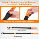 WELSPO Home Resistance Training Kit with 2 Resistance Bands, Exercise Guide & Door Anchor-350lb Capacity Nylon Bodyweight Straps for Full Body Workout, Strength Training & Travel Fitness