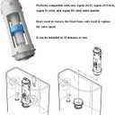 Toilet Flush Valve Replacement Part THU224 Compatible with TOTO Aquia Series Toilets Two-Piece Models CST414M / CST416M