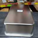 Stainless Steel Cat Litter Box - Small Litter Pan for Cats, Rabbits, and Pets, Non-Stick, Odor-Free, Easy to Clean, Splash-Proof, Sturdy and Durable(15.8" L x 11.8" W x 3.94" H)