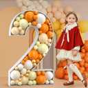 imprsv 4FT Marquee Numbers, Mosaic Numbers for Balloons, Big Mosaic Balloon Frame, Number 2 Balloon for 2026 New Year Decorations, 12th 20th 21st birthday decorations, Anniversary Decor