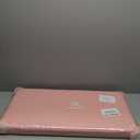B FSOBEIIALEO Folding Storage Ottoman, Faux Leather Footrest Seat Long Shoes Bench Box Chest, Pink 30"x15"x15"
