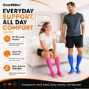 Doc Miller Open Toe Compression Socks for Women & Men 1520 mmHg, Knee High Calf Support Sleeves, Graduated Stockings for Swelling Recovery, Circulation, 1 Pair, Small Regular 